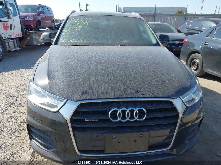 2016 Audi Q3 VIN: WA1JFCFS2GR000157 Lot: 12131453