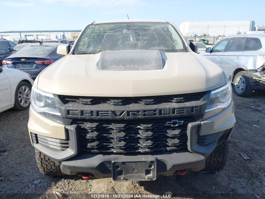 2021 Chevrolet Colorado Zr2 VIN: 1GCGTEEN2M1252842 Lot: 12131515