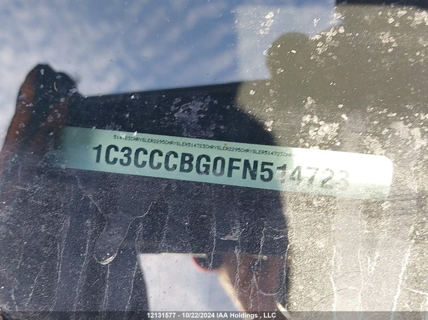 2015 Chrysler 200 S VIN: 1C3CCCBG0FN514723 Lot: 12131577