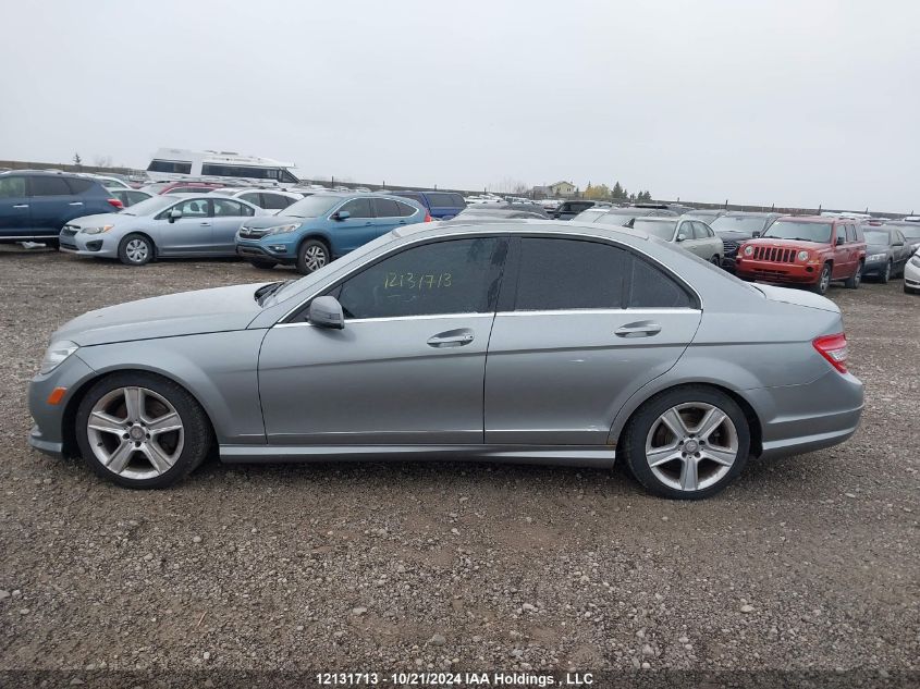 2011 Mercedes-Benz C-Class VIN: WDDGF8BB7BF595736 Lot: 12131713