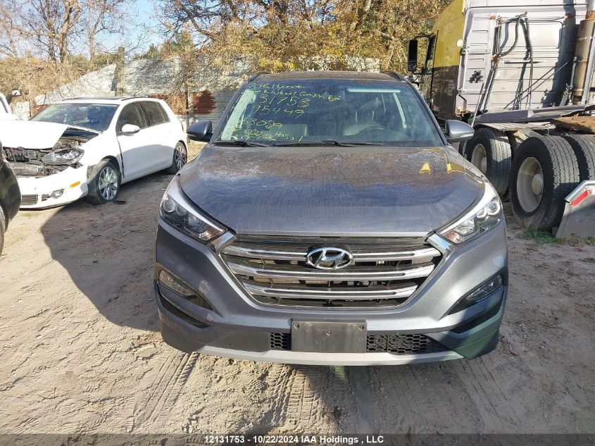 2018 Hyundai Tucson Ultimate 1.6T VIN: KM8J3CA26JU653029 Lot: 12131753