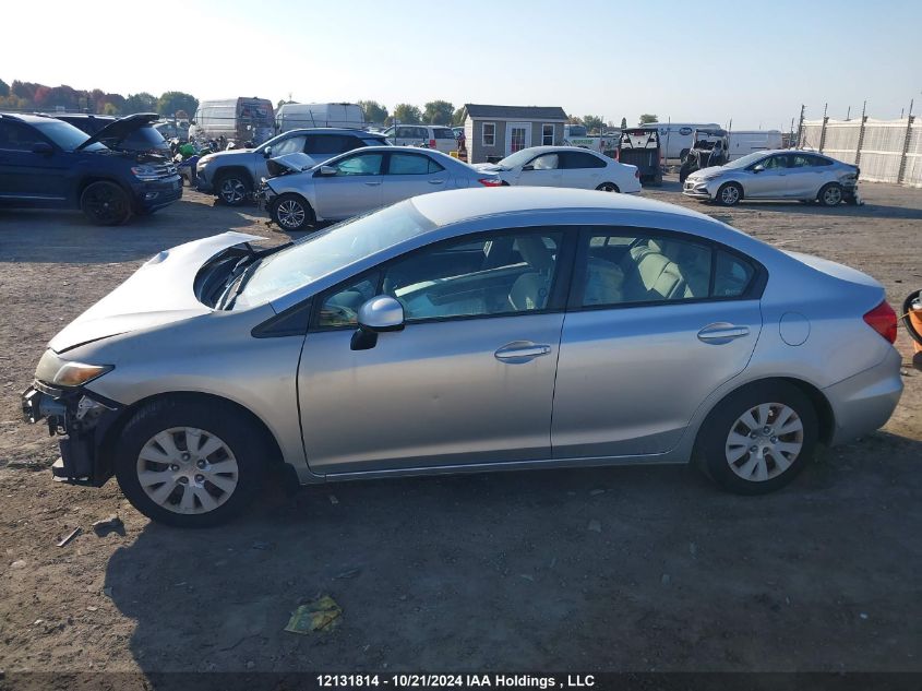 2012 Honda Civic Lx VIN: 2HGFB2F48CH062726 Lot: 12131814