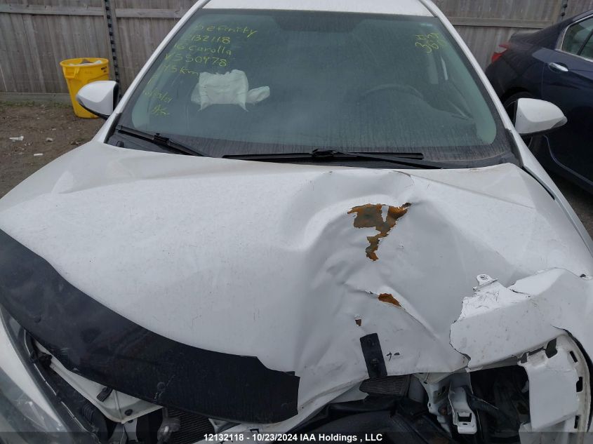 2016 Toyota Corolla L/Le/Le Pls/Prm/S/S Pls VIN: 2T1BURHE4GC550478 Lot: 12132118