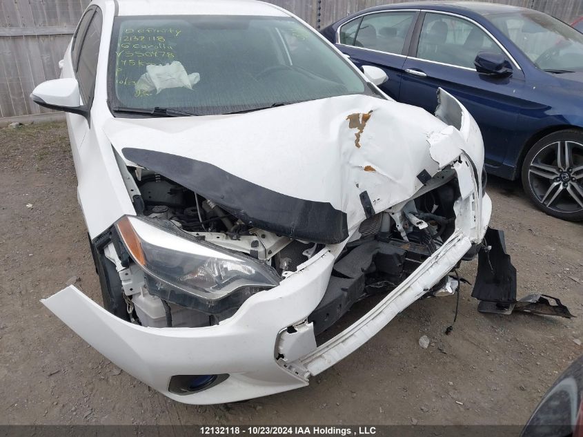 2016 Toyota Corolla L/Le/Le Pls/Prm/S/S Pls VIN: 2T1BURHE4GC550478 Lot: 12132118