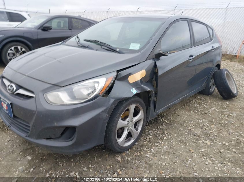 2012 Hyundai Accent Gls/Gs VIN: KMHCT5AE7CU002090 Lot: 12132166