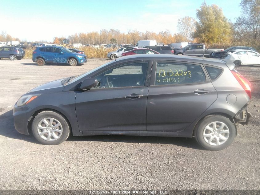 2013 Hyundai Accent Gl VIN: KMHCT5AE8DU099057 Lot: 12132243