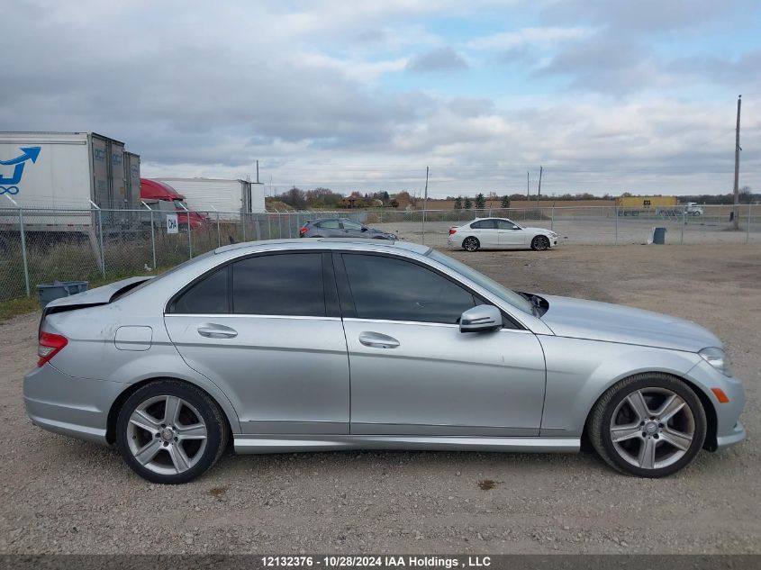 2011 Mercedes-Benz C-Class VIN: WDDGF8BB9BA490256 Lot: 12132376