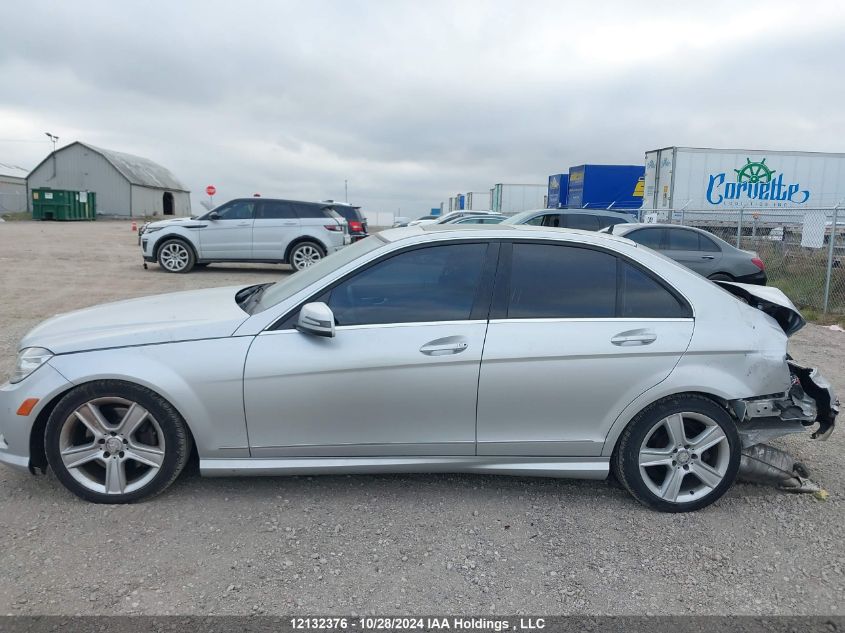 2011 Mercedes-Benz C-Class VIN: WDDGF8BB9BA490256 Lot: 12132376