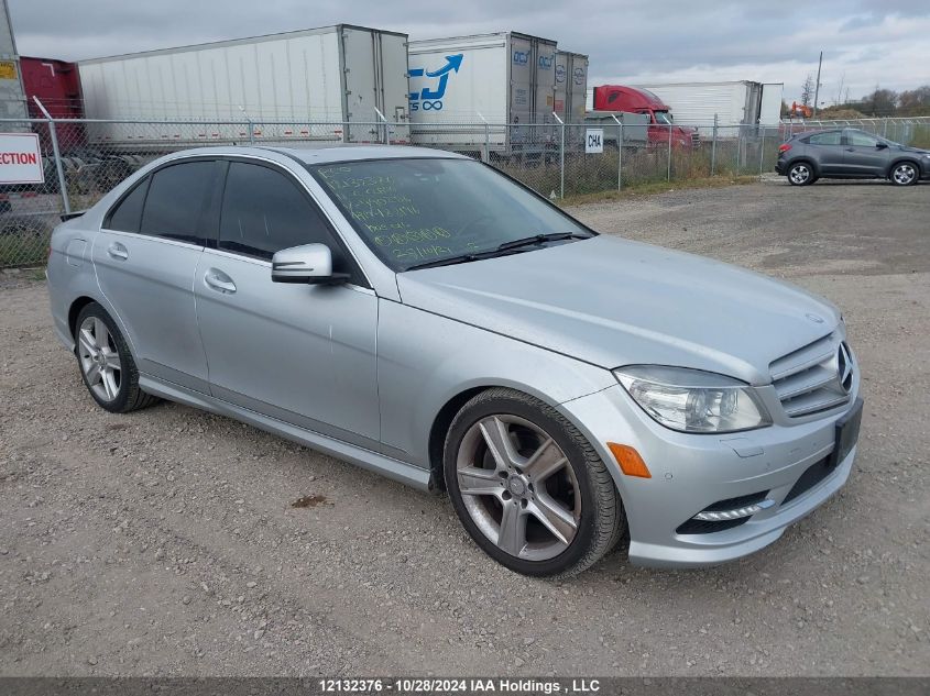 2011 Mercedes-Benz C-Class VIN: WDDGF8BB9BA490256 Lot: 12132376