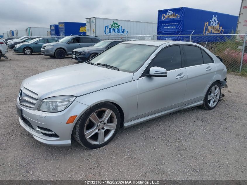 2011 Mercedes-Benz C-Class VIN: WDDGF8BB9BA490256 Lot: 12132376