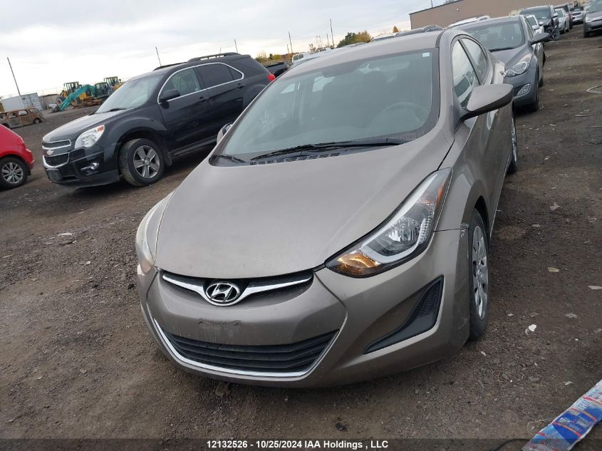 2016 Hyundai Elantra Gl VIN: 5NPDH4AE4GH696192 Lot: 12132526