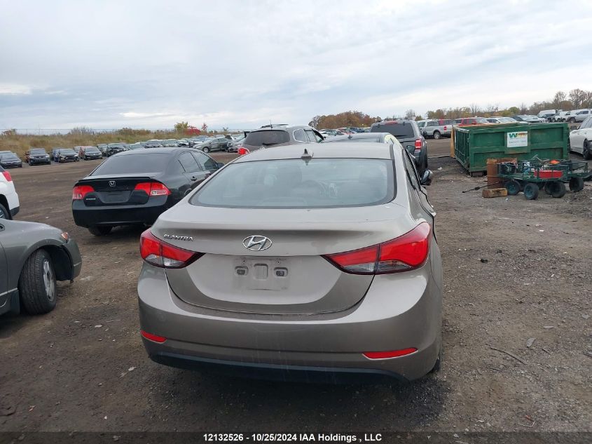 2016 Hyundai Elantra Gl VIN: 5NPDH4AE4GH696192 Lot: 12132526