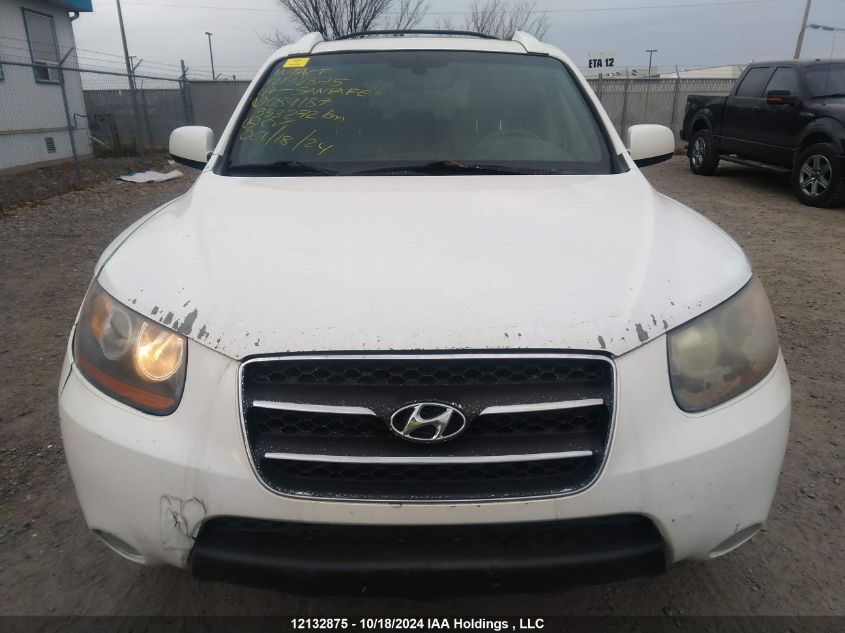 2007 Hyundai Santa Fe VIN: 5NMSH73E77H089187 Lot: 12132875