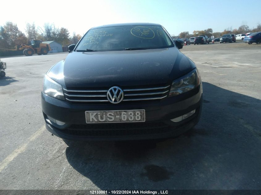 2014 Volkswagen Passat Sel VIN: 1VWCN7A37EC099824 Lot: 12133001