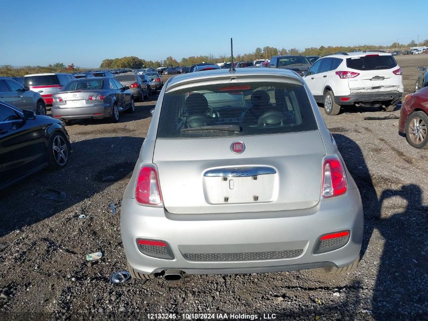 2013 Fiat 500 VIN: 3C3CFFBR8DT753735 Lot: 12133245