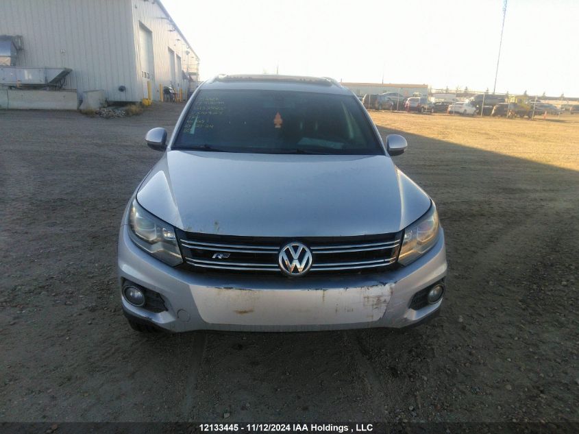 2017 Volkswagen Tiguan Highline VIN: WVGLV7AX8HW510927 Lot: 12133445