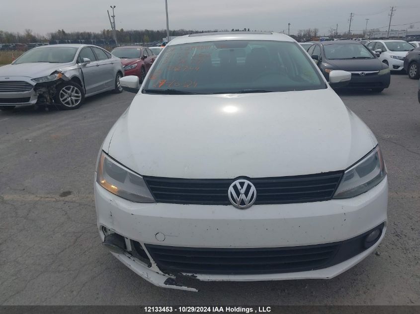 2012 Volkswagen Jetta Se VIN: 3VWDX7AJ9CM393749 Lot: 12133453