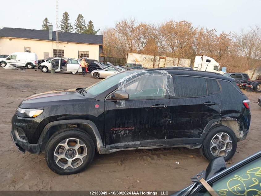 2022 Jeep Compass VIN: 3C4NJDDB3NT118740 Lot: 12133949