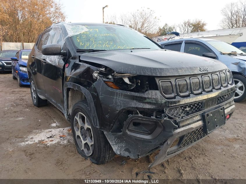 2022 Jeep Compass VIN: 3C4NJDDB3NT118740 Lot: 12133949