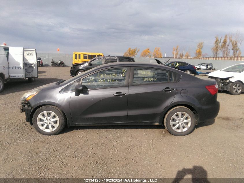 2013 Kia Rio Lx VIN: KNADM4A32D6314464 Lot: 12134125