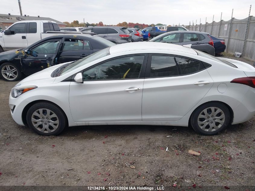 2016 Hyundai Elantra Gl VIN: 5NPDH4AE1GH716642 Lot: 12134216