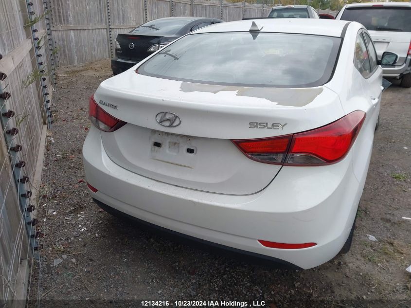 2016 Hyundai Elantra Gl VIN: 5NPDH4AE1GH716642 Lot: 12134216