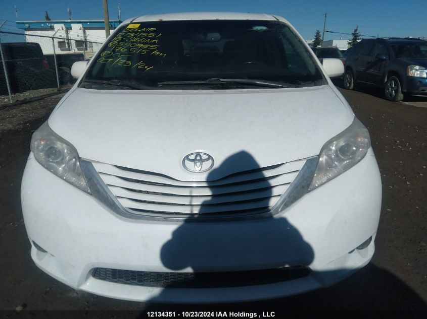 2015 Toyota Sienna Le VIN: 5TDKK3DC5FS550955 Lot: 12134351