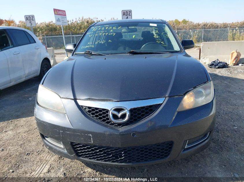 2007 Mazda Mazda3 VIN: JM1BK32F771691909 Lot: 12134367