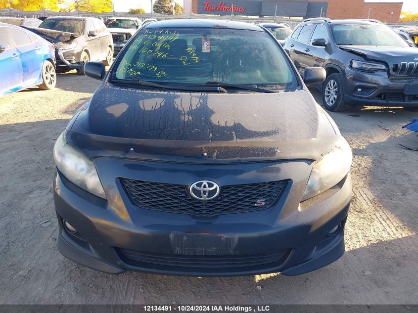 2009 Toyota Corolla S/Le/Xle VIN: 2T1BU40E99C100746 Lot: 12134491