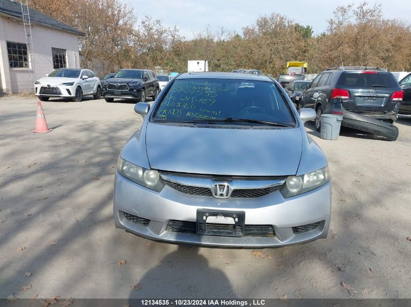 2009 Honda Civic Sdn VIN: 2HGFA16619H103186 Lot: 12134535