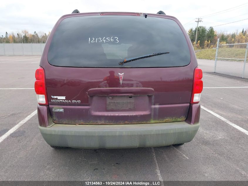 2008 Pontiac Montana Sv6 Sv6 VIN: 1GMDU23W08D148926 Lot: 12134563