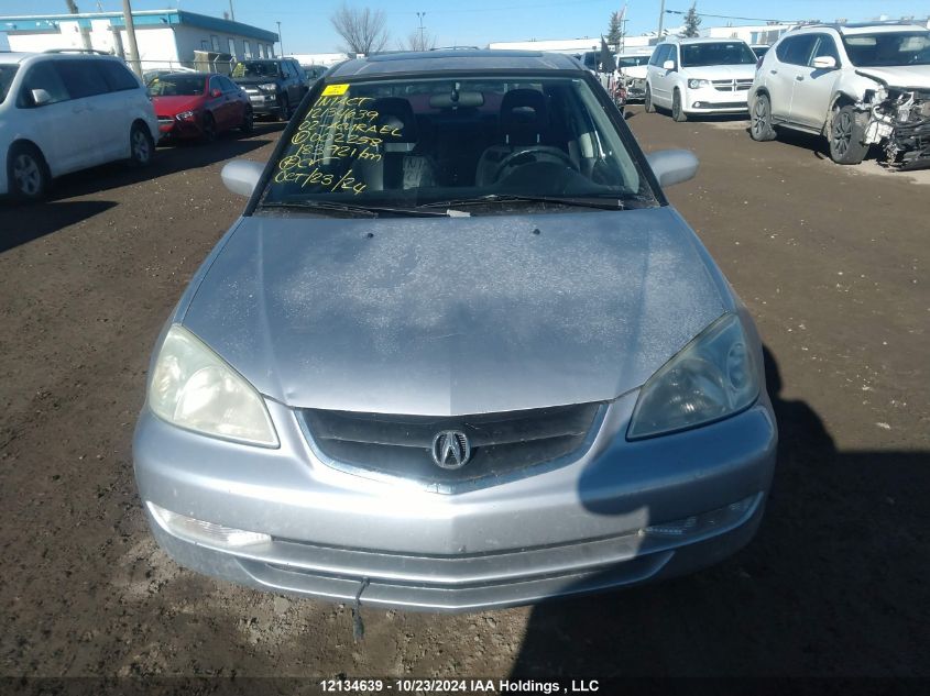 2002 Acura El VIN: 2HHES36802H002258 Lot: 12134639