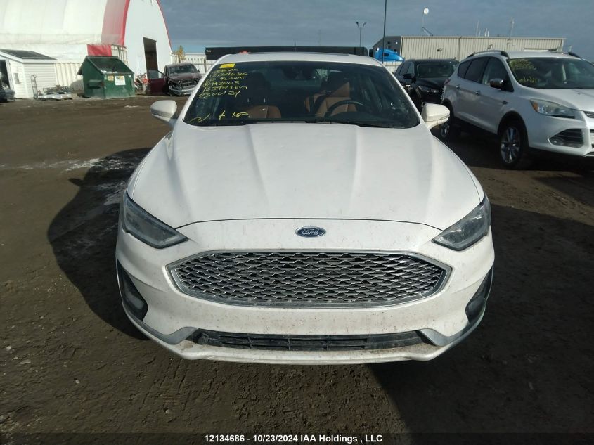 2020 Ford Fusion Titanium VIN: 3FA6P0SU1LR142003 Lot: 12134686