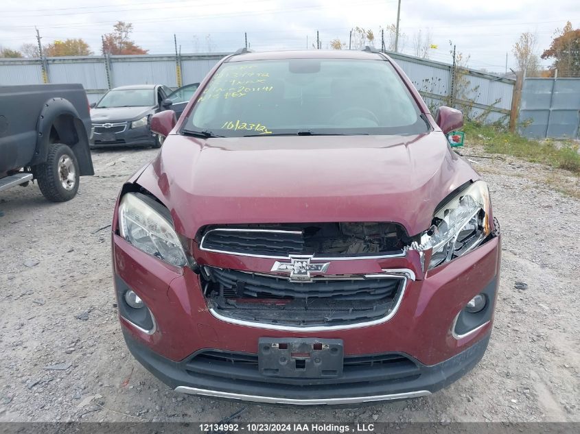 2013 Chevrolet Trax VIN: 3GNCJSSB7DL201141 Lot: 12134992