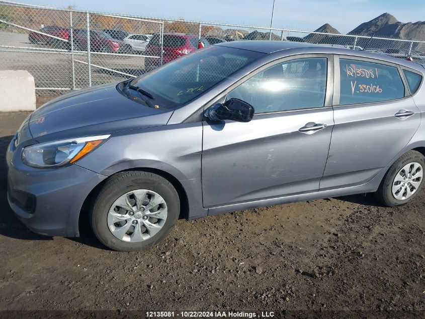 2017 Hyundai Accent L VIN: KMHCT5AE4HU330106 Lot: 12135081