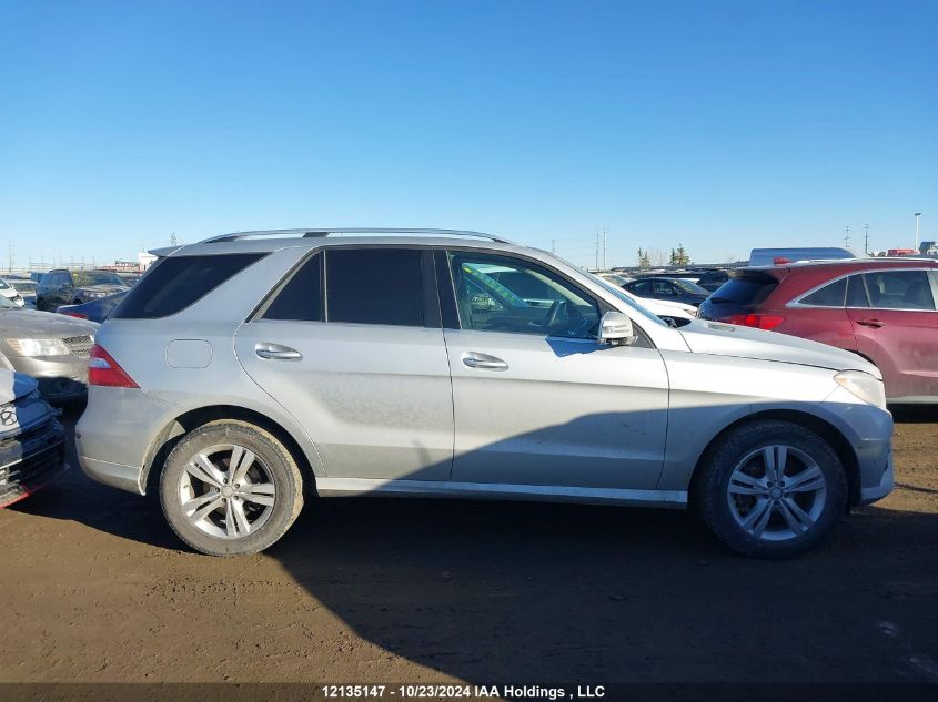 2013 Mercedes-Benz Ml-Class VIN: 4JGDA2EB0DA207360 Lot: 12135147