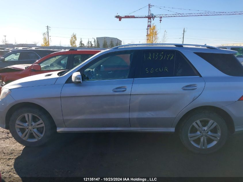 2013 Mercedes-Benz Ml-Class VIN: 4JGDA2EB0DA207360 Lot: 12135147