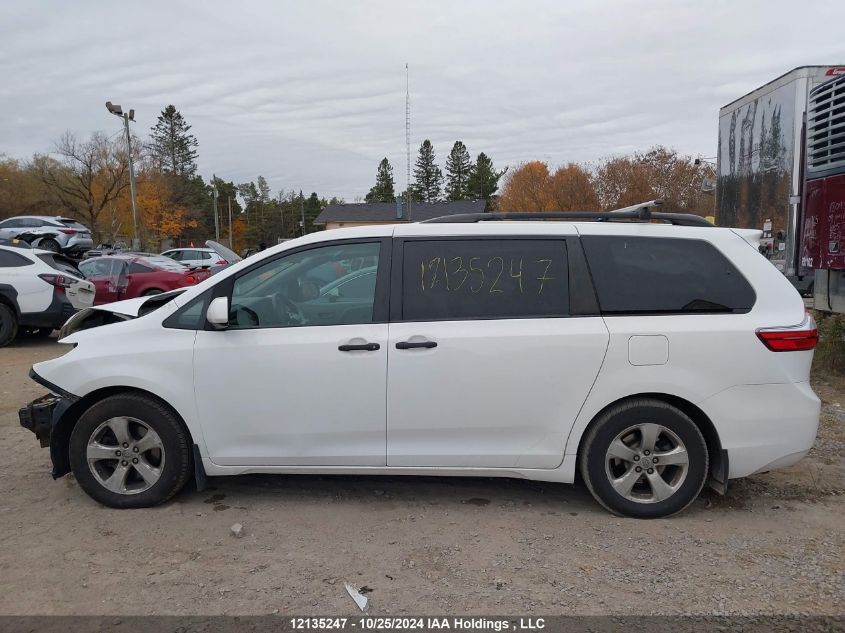 2017 Toyota Sienna VIN: 5TDZZ3DC0HS830893 Lot: 12135247