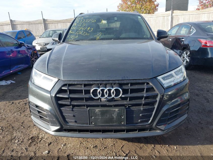 2019 Audi Q5 VIN: WA1ENAFYXK2084193 Lot: 12135250