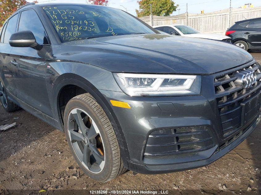 2019 Audi Q5 VIN: WA1ENAFYXK2084193 Lot: 12135250