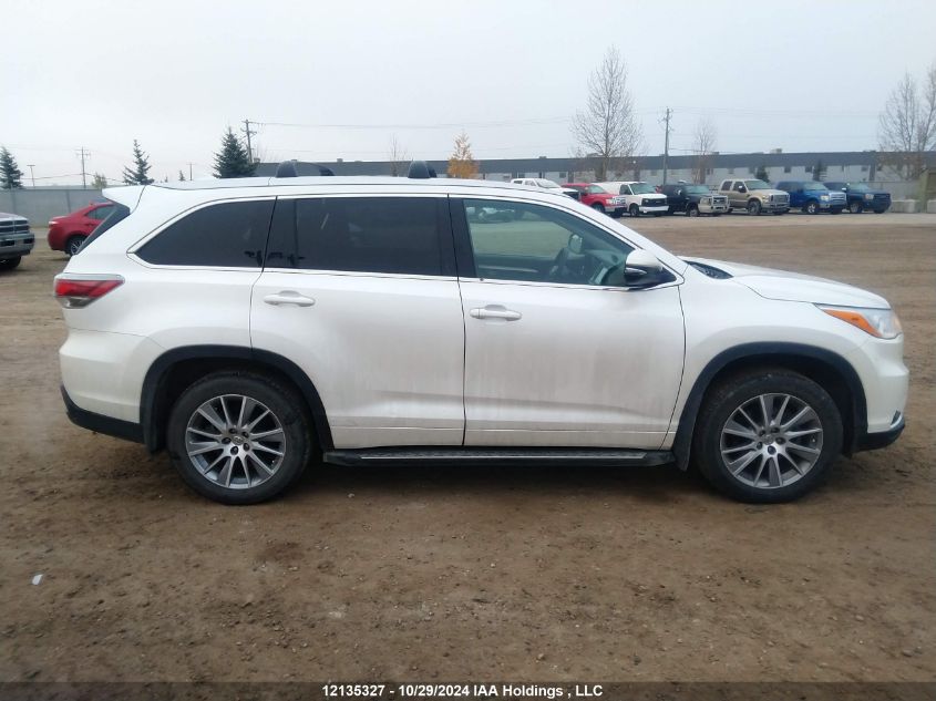 2015 Toyota Highlander Xle VIN: 5TDJKRFH5FS217663 Lot: 12135327