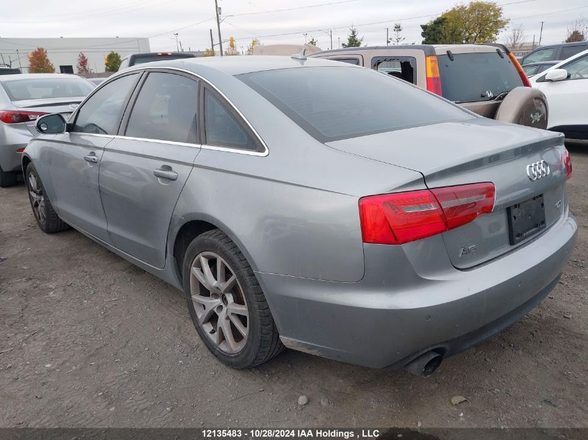 2012 Audi A6 VIN: WAUFGCFC7CN039567 Lot: 12135483