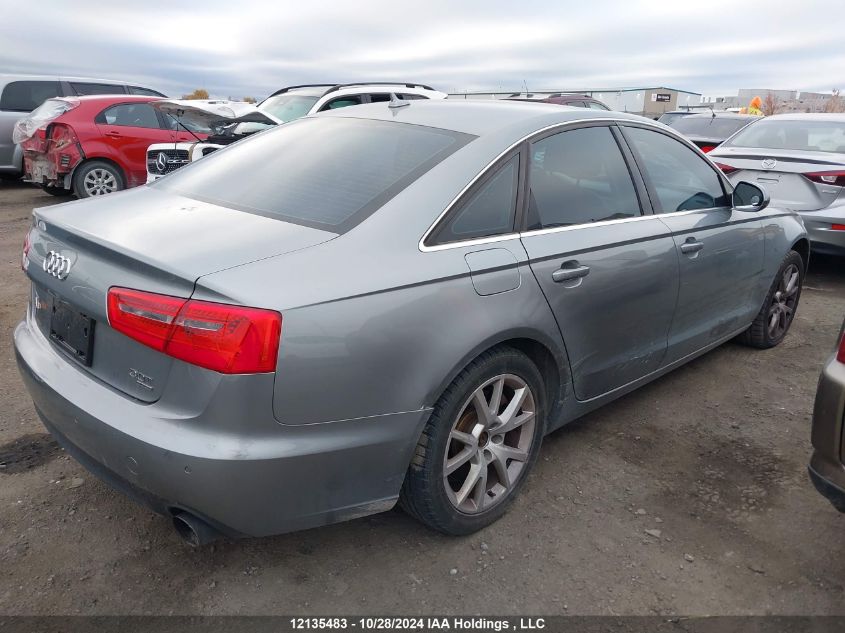 2012 Audi A6 VIN: WAUFGCFC7CN039567 Lot: 12135483