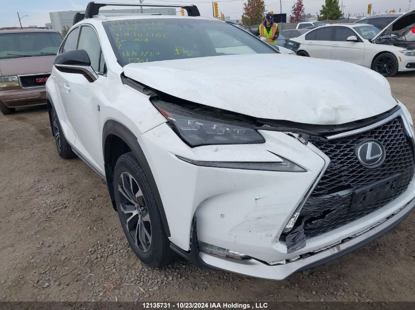 2017 Lexus Nx 200T/Base/F Sport VIN: JTJBARBZ2H2101706 Lot: 12135731