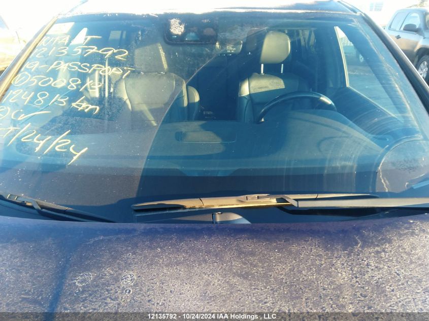 2019 Honda Passport VIN: 5FNYF8H99KB500813 Lot: 12135792