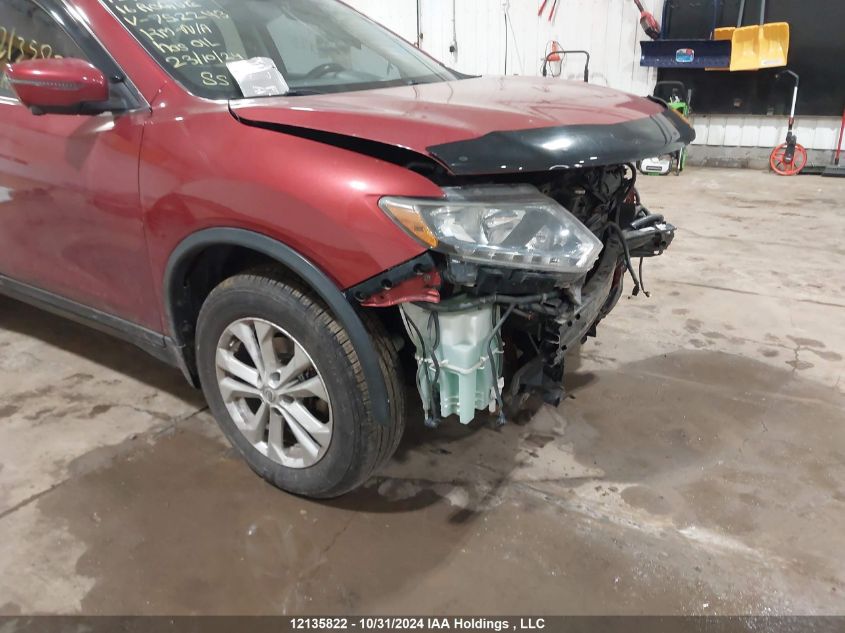 2016 Nissan Rogue VIN: 5N1AT2MV1GC752243 Lot: 12135822