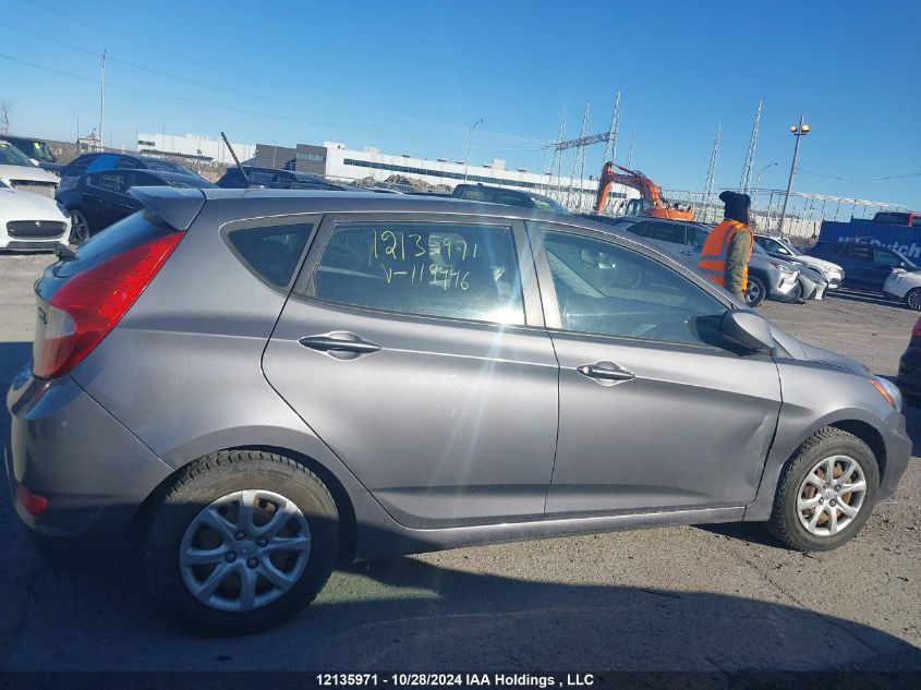 2013 Hyundai Accent Gl VIN: KMHCT5AE0DU119446 Lot: 12135971