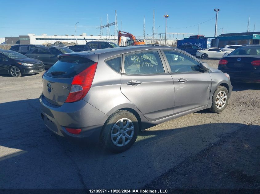 2013 Hyundai Accent Gl VIN: KMHCT5AE0DU119446 Lot: 12135971