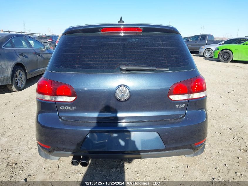 2011 Volkswagen Golf VIN: WVWDM9AJ9BW179186 Lot: 12136125