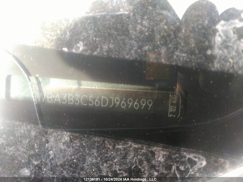 2013 BMW 3 Series VIN: WBA3B3C56DJ969699 Lot: 12136191